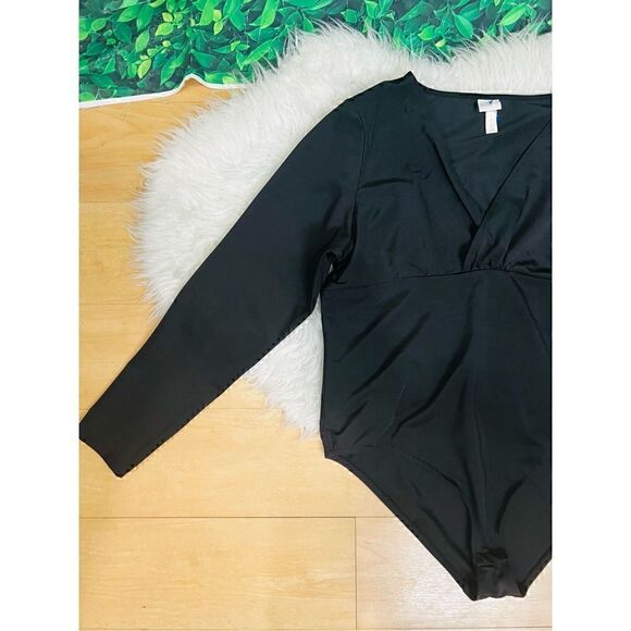 H&M black long sleeve body suit XL - Picture 7 of 12